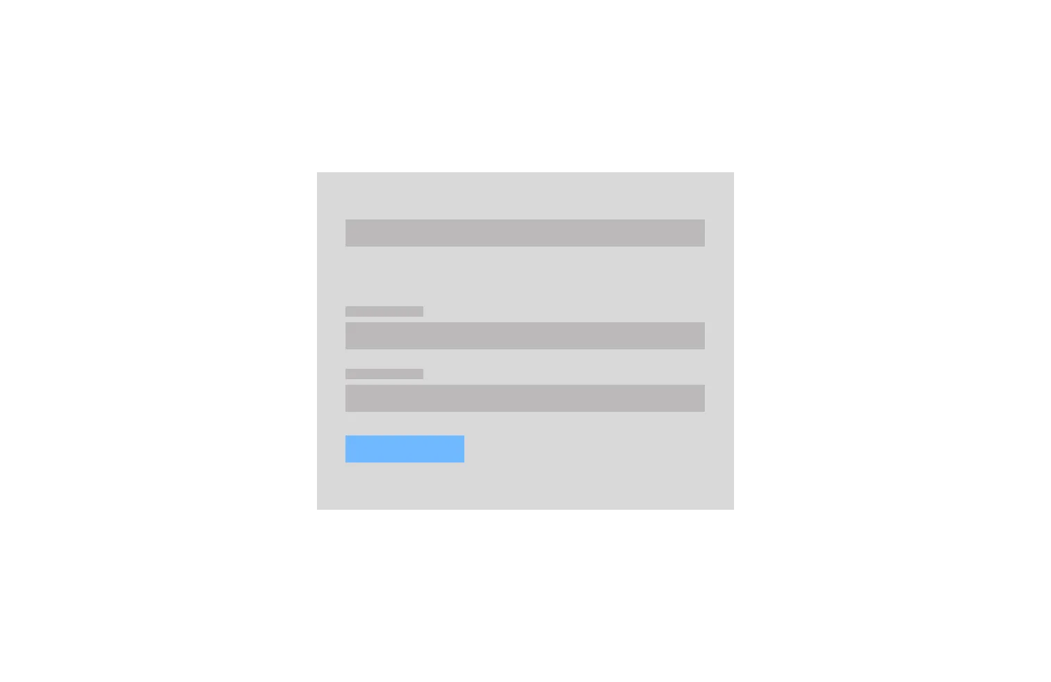 The login screen before the redesign