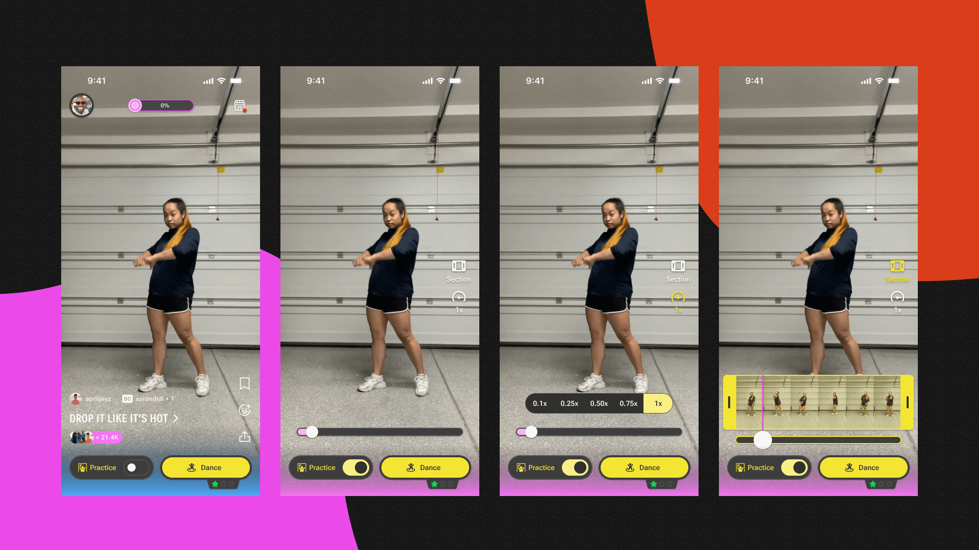 High fidelity Practice Mode designs