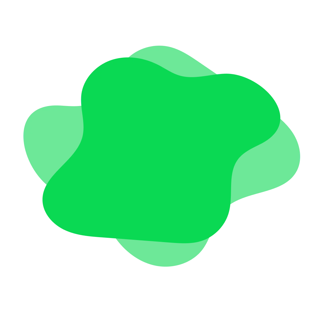 Studies of the organic blob shapes used behind content