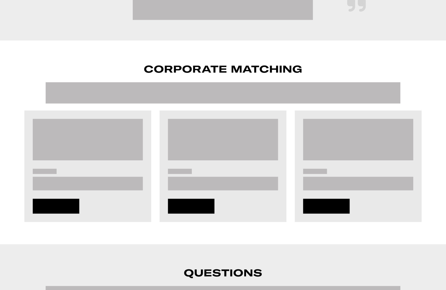 The original corporate giving section
